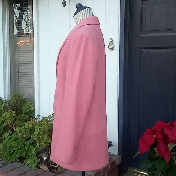 Vintage Camel Hair Oversized Pink Boxy Blazer - Picture 6 of 9